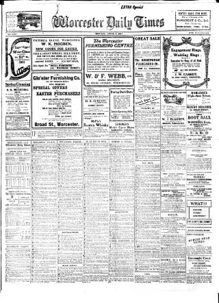 cover page of Worcester Daily Times and Journal published on April 1, 1912