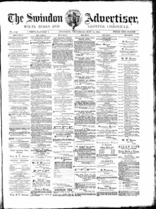 cover page of Swindon Advertiser and North Wilts Chronicle published on May 22, 1897