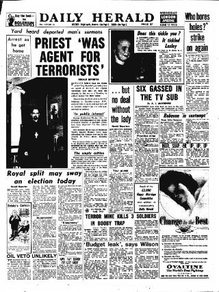 cover page of Daily Herald published on June 13, 1956
