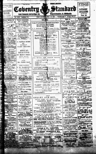 cover page of Coventry Standard published on April 1, 1921
