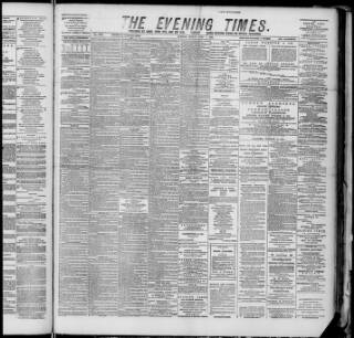 cover page of Glasgow Evening Times published on April 1, 1889