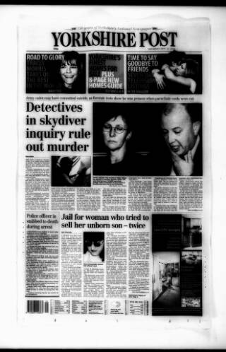 cover page of Yorkshire Post and Leeds Intelligencer published on May 22, 2004