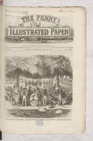 cover page of Penny Illustrated Paper published on May 22, 1869