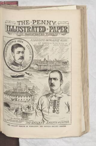 cover page of Penny Illustrated Paper published on August 2, 1884