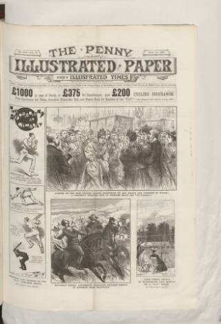 cover page of Penny Illustrated Paper published on June 13, 1896