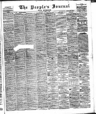 cover page of Dundee People's Journal published on April 1, 1882