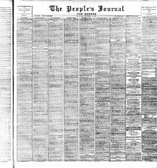 cover page of Dundee People's Journal published on November 2, 1889