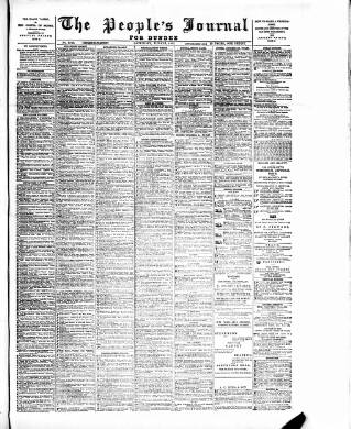 cover page of Dundee People's Journal published on June 13, 1891