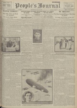 cover page of Dundee People's Journal published on May 22, 1915