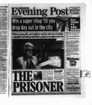 cover page of Lancashire Evening Post published on May 22, 2004
