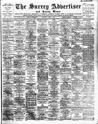 cover page of Surrey Advertiser published on April 1, 1933