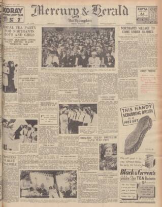 cover page of Northampton Mercury published on August 2, 1946