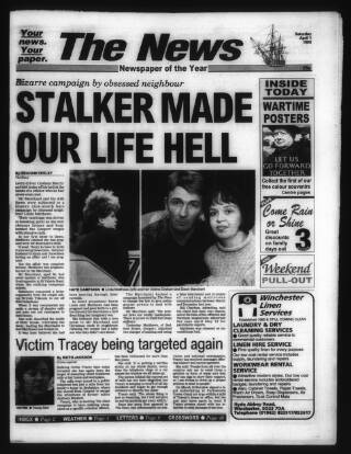 cover page of Portsmouth Evening News published on April 1, 1995