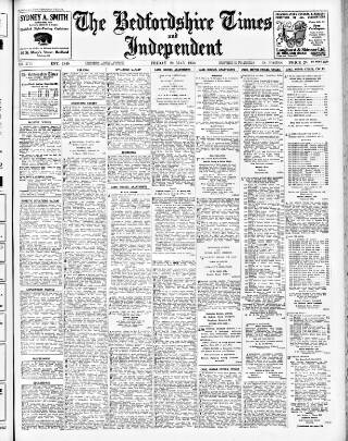 cover page of Bedfordshire Times and Independent published on May 22, 1936