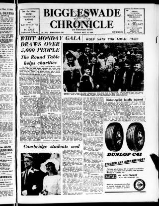 cover page of Biggleswade Chronicle published on May 22, 1964