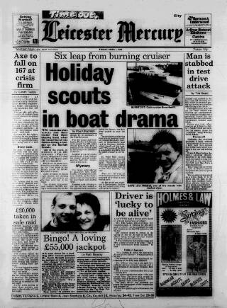 cover page of Leicester Daily Mercury published on April 1, 1988