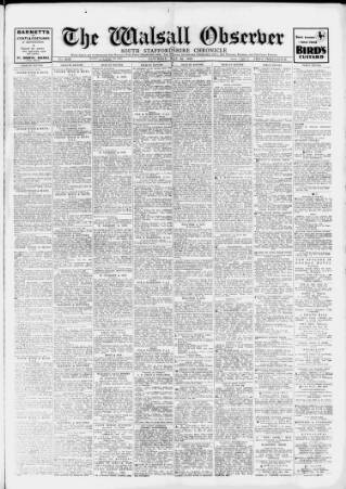 cover page of Walsall Observer published on May 22, 1948