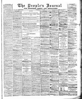 cover page of Aberdeen People's Journal published on May 22, 1886