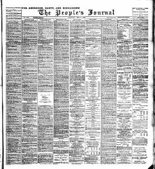 cover page of Aberdeen People's Journal published on April 1, 1893