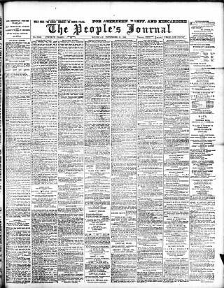 cover page of Aberdeen People's Journal published on November 2, 1901