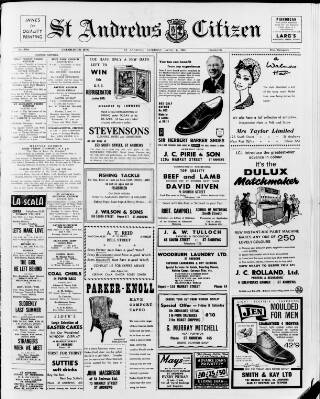 cover page of St. Andrews Citizen published on April 1, 1961