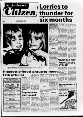 cover page of St. Andrews Citizen published on May 22, 1992