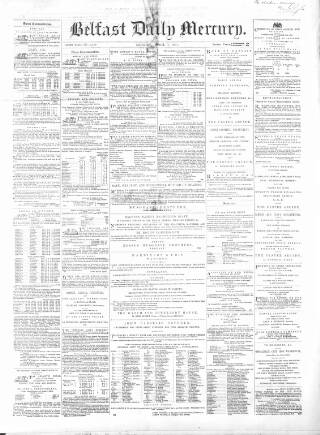 cover page of Belfast Mercury published on April 1, 1861