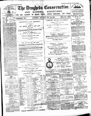 cover page of Drogheda Conservative published on May 22, 1880