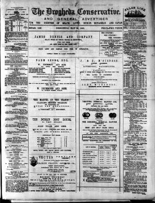 cover page of Drogheda Conservative published on May 22, 1886