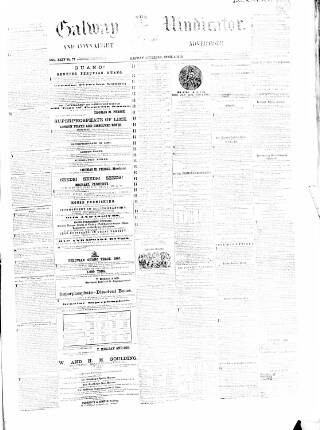 cover page of Galway Vindicator published on April 1, 1865