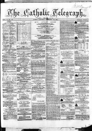 cover page of Catholic Telegraph published on September 28, 1861