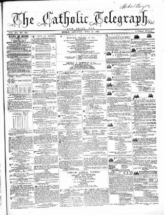 cover page of Catholic Telegraph published on June 13, 1863