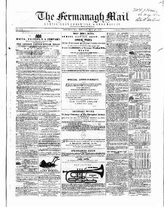 cover page of Enniskillen Chronicle and Erne Packet published on May 22, 1865