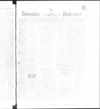 cover page of Downshire Protestant published on August 2, 1862