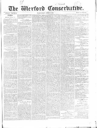cover page of Wexford Conservative published on April 1, 1846