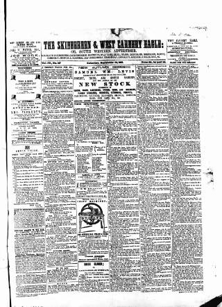 cover page of Skibbereen & West Carbery Eagle; or, South Western Advertiser published on September 28, 1861