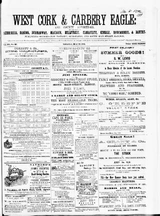 cover page of Skibbereen & West Carbery Eagle published on May 22, 1869