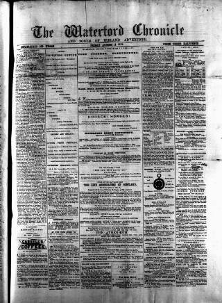 cover page of Waterford Chronicle published on August 2, 1872