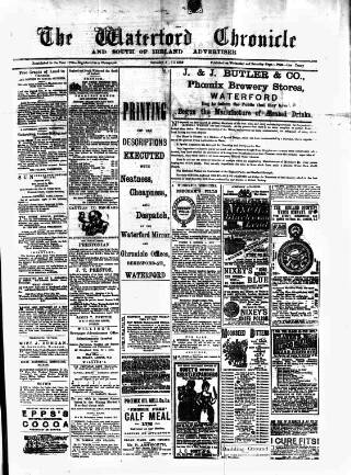 cover page of Waterford Chronicle published on April 1, 1893