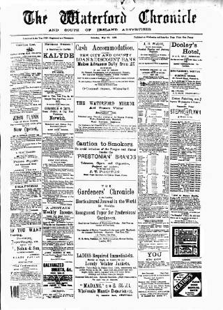 cover page of Waterford Chronicle published on May 22, 1909