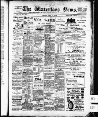 cover page of Waterford News published on May 22, 1903