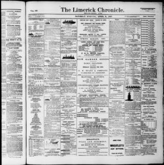 cover page of Limerick Chronicle published on April 1, 1897