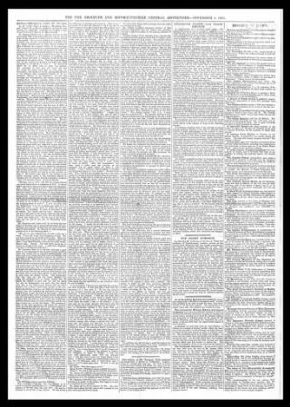 cover page of Usk Observer published on November 2, 1861