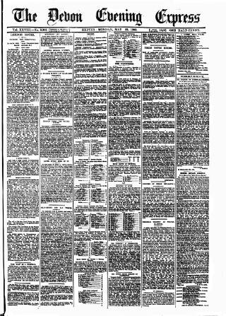 cover page of Express and Echo published on May 22, 1893