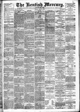 cover page of Kentish Mercury published on May 22, 1885