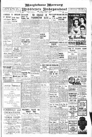 cover page of Marylebone Mercury published on April 1, 1944
