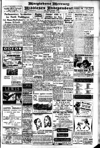cover page of Marylebone Mercury published on November 2, 1946