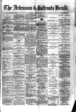 cover page of Ardrossan and Saltcoats Herald published on May 22, 1880