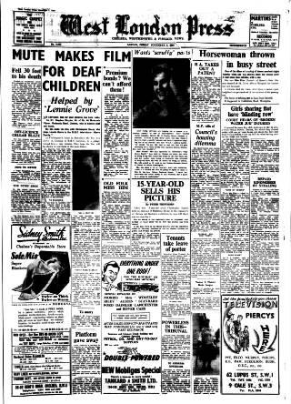 cover page of Chelsea News and General Advertiser published on November 2, 1956