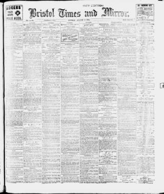 cover page of Bristol Times and Mirror published on August 2, 1915